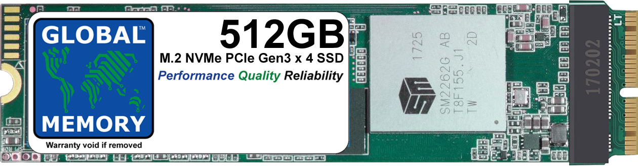 512GB M.2 PCIe Gen3 x4 NVMe SSD FOR IMAC (LATE 2013 - MID/LATE 2014 - MID/LATE 2015)